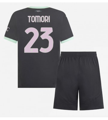 AC Milan Fikayo Tomori #23 Tercera Equipación Niños 2024-25 Manga Corta (+ Pantalones cortos)